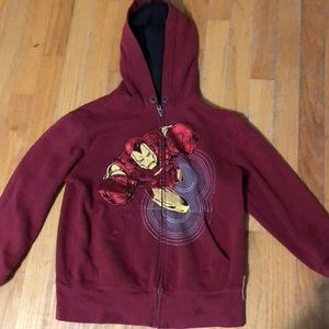 Iron man zip up hoodie
